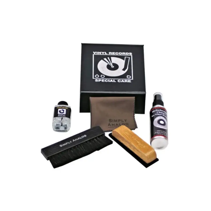 Φωτογραφία προϊόντος: Simply Analog Vinyl Record Cleaning Boxset Deluxe Edition - Black - Ολοκληρωμένο σετ καθαρισμού δίσκων