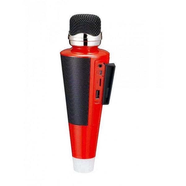 Φωτογραφία προϊόντος: OEM Ασύρματο Bluetooth Μικρόφωνο Ενσωματωμένο Ηχείο και Karaoke WS-2711 - Κόκκινο