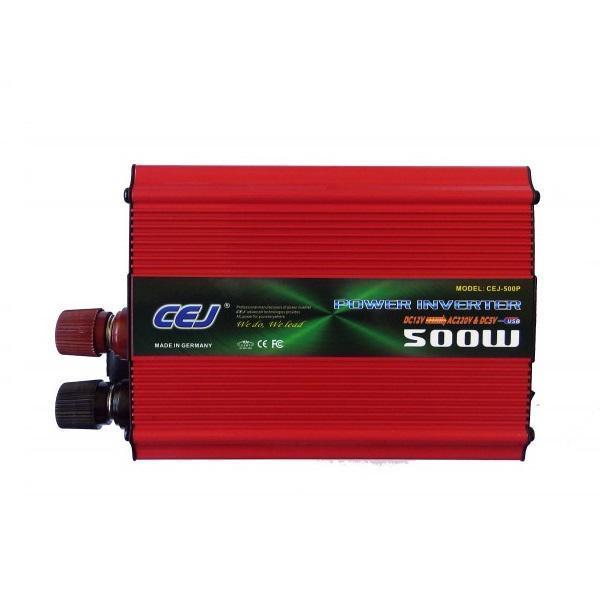 Φωτογραφία προϊόντος: OEM Inverter Αυτοκινήτου Υψηλής ποιότητας Μετατροπέας Τάσης CEJ 12V - 220V 500W