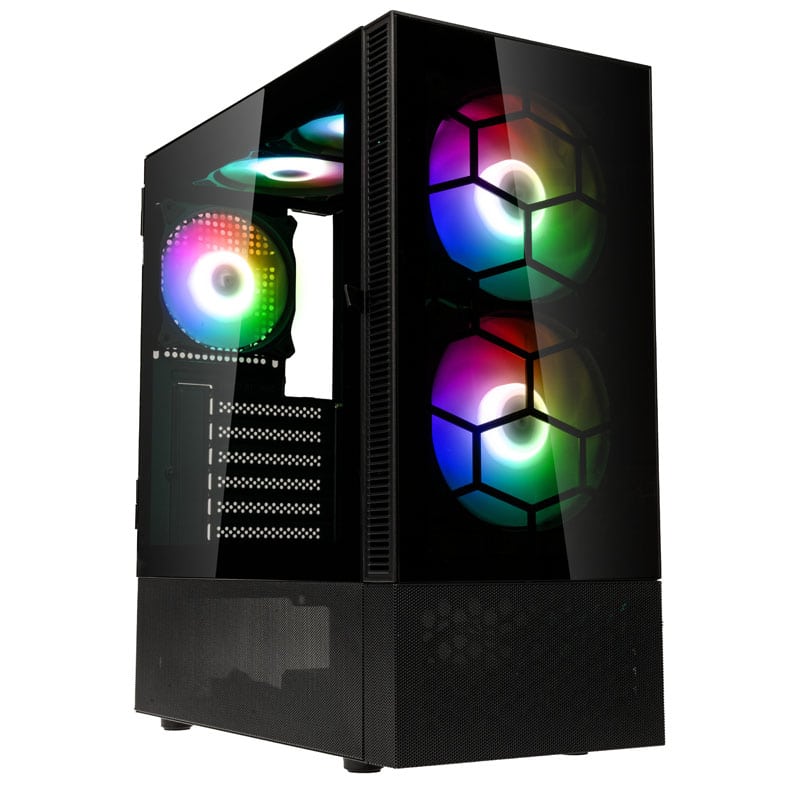 Φωτογραφία προϊόντος: Pro GamersWare Kolink Observatory MX Glass ARGB Midi Tower Case - Black (with 5 ARGB fans - 2x140mm & 3x120mm)