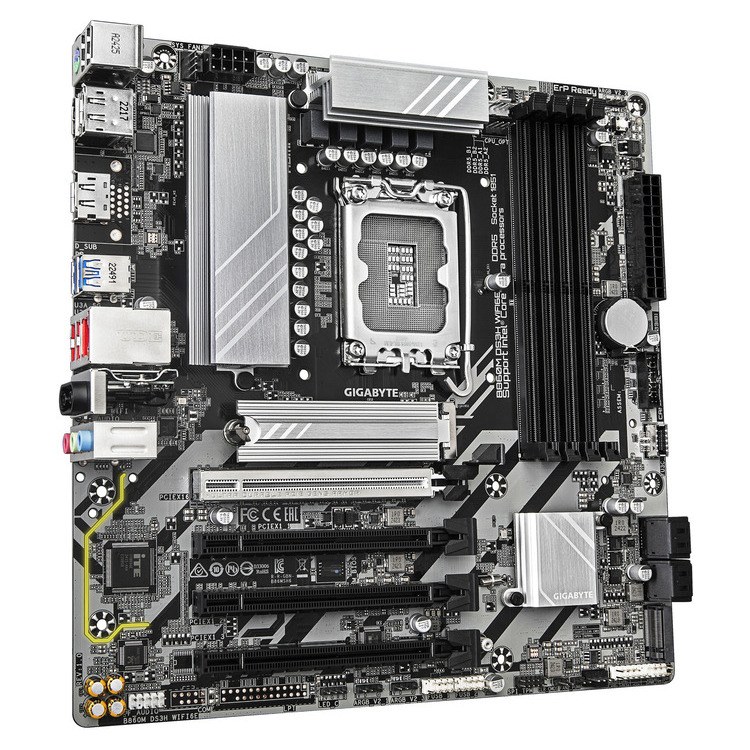 Φωτογραφία προϊόντος: GIGABYTE MOTHERBOARD B860M DS3H WIFI6E DDR5, 1851, MATX