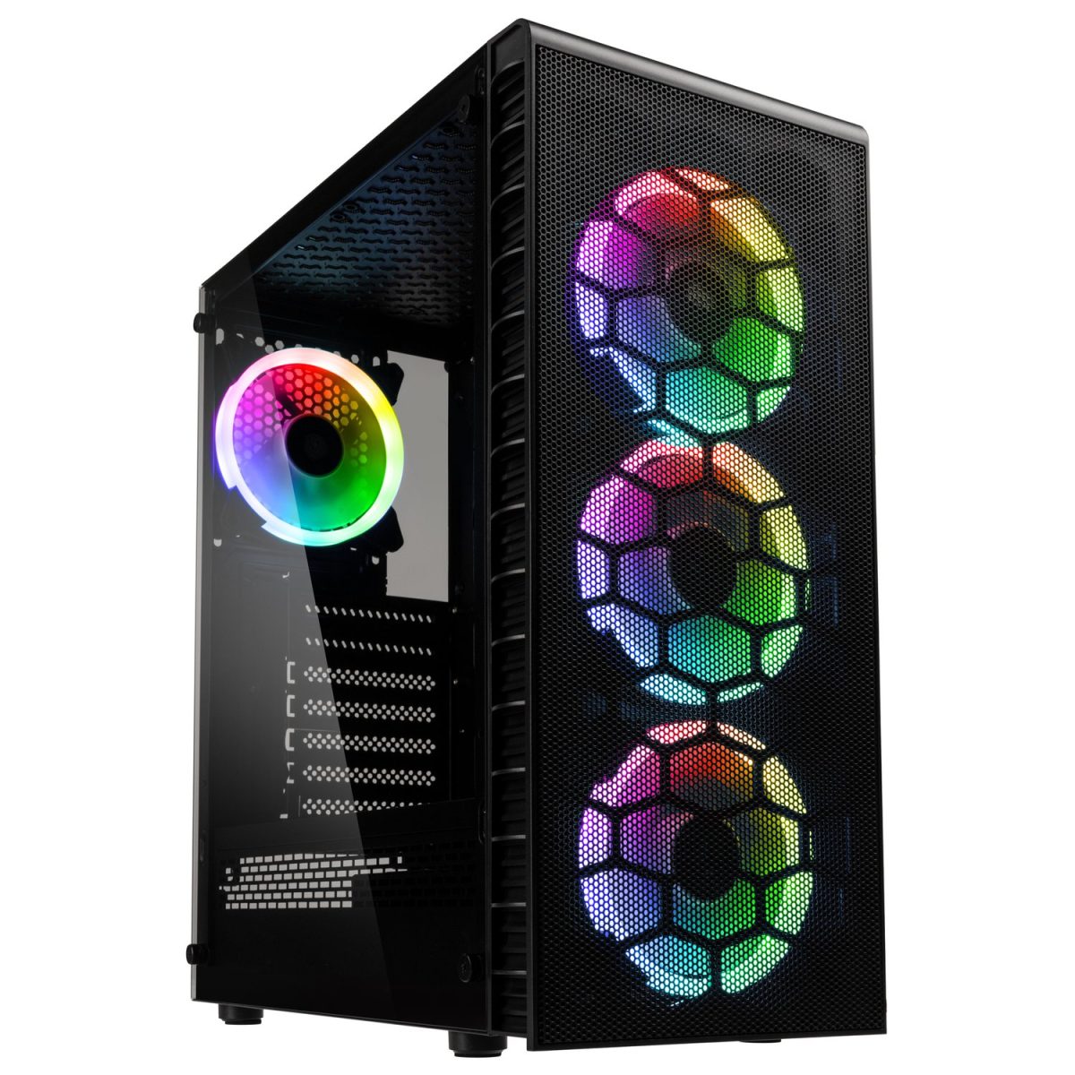 Φωτογραφία προϊόντος: Pro GamersWare Kolink Observatory Lite Mesh RGB Mid-Tower - Tempered Glass - Black