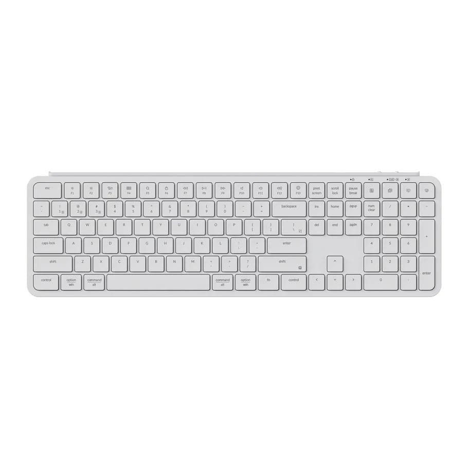 Φωτογραφία προϊόντος: Keychron B6 Pro (B6P-K8) Ultraslim Wireless BT Keyboard ZMK Online customizen-Ivory White 100% US
