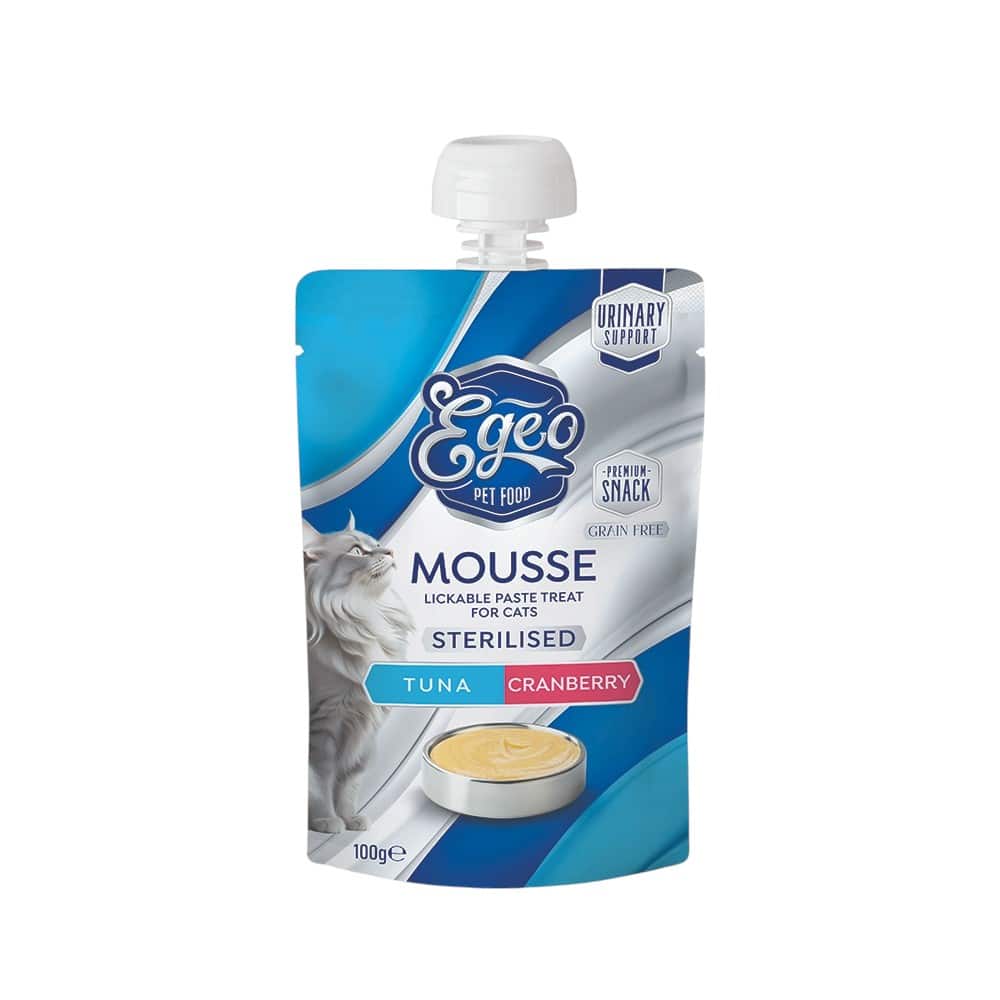 Φωτογραφία προϊόντος: EGEO CAT MOUSSE STERILIZED TUNA, KRILL & CRANBERRY 100gr
