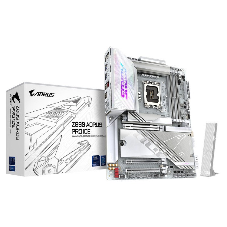 Φωτογραφία προϊόντος: GIGABYTE MOTHERBOARD Z890 AORUS PRO ICE , 1851, DDR5, ATX