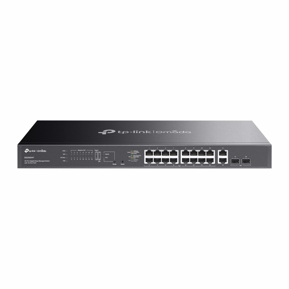 Φωτογραφία προϊόντος: TP-Link TP-LNK Switch OMADA ES220GMP 20-Port Gigabit Easy Managed Switch with 16-Port PoE+