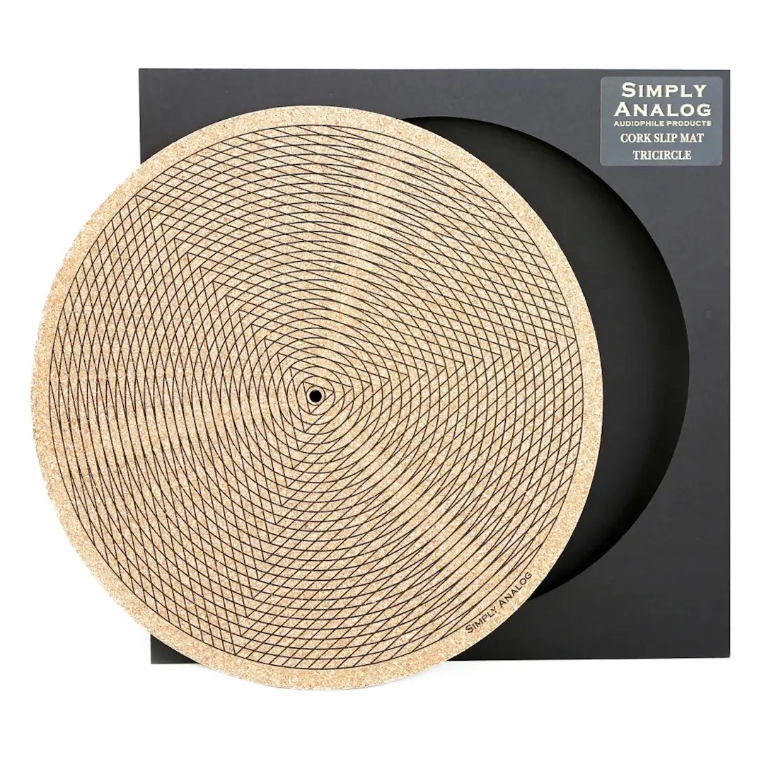 Φωτογραφία προϊόντος: Simply Analog Cork Turntable Platter Mat (Tricircle Printed)