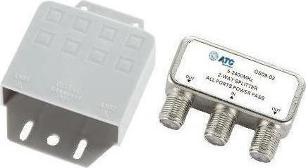 Φωτογραφία προϊόντος: ATC 2 way Splitter Διακλαδωτής Ιστού 2 Εξόδων (MPN: 03.003.0142)