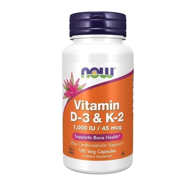 Φωτογραφία προϊόντος: NOW Foods Vitamin D-3 & K-2 120caps