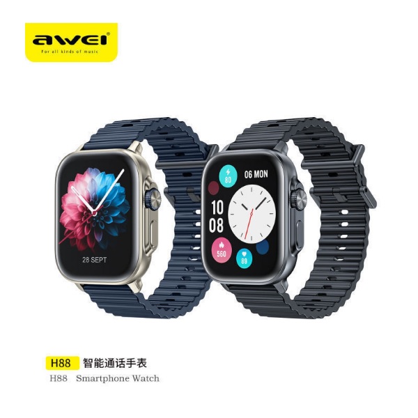 Φωτογραφία προϊόντος: OEM Awei H88 Smartwatch με Παλμογράφο (Μαύρο) Κωδικός: 53898124