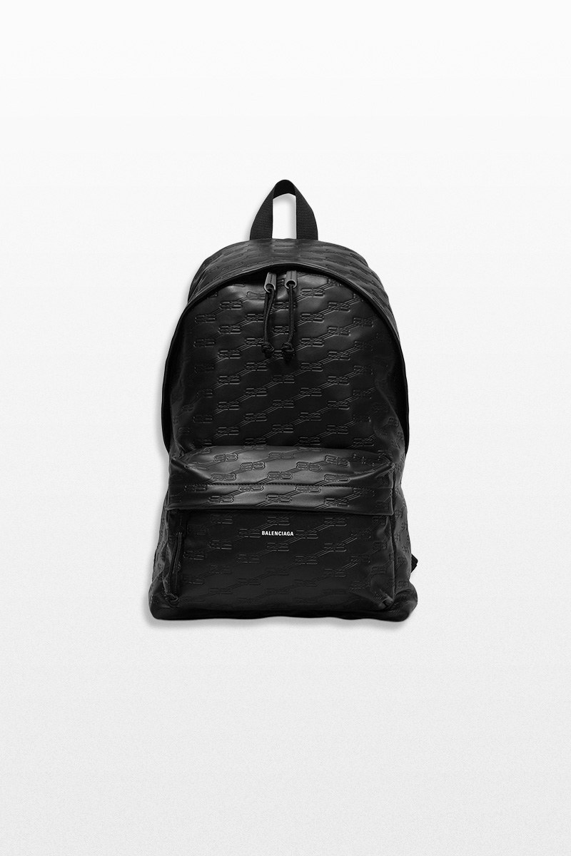 Φωτογραφία προϊόντος: BALENCIAGA BB Logo-Embossed Leather Backpack
