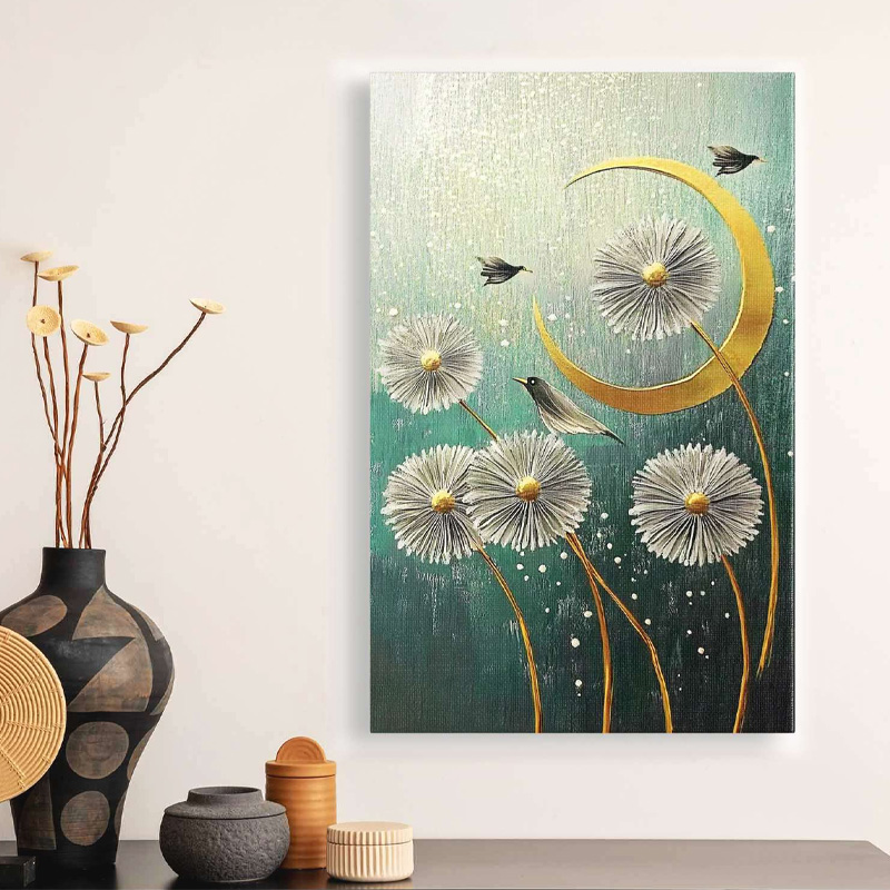 Φωτογραφία προϊόντος: Πίνακας σε καμβά "Wildflowers" Megapap ψηφιακής εκτύπωσης 70x100x3εκ.