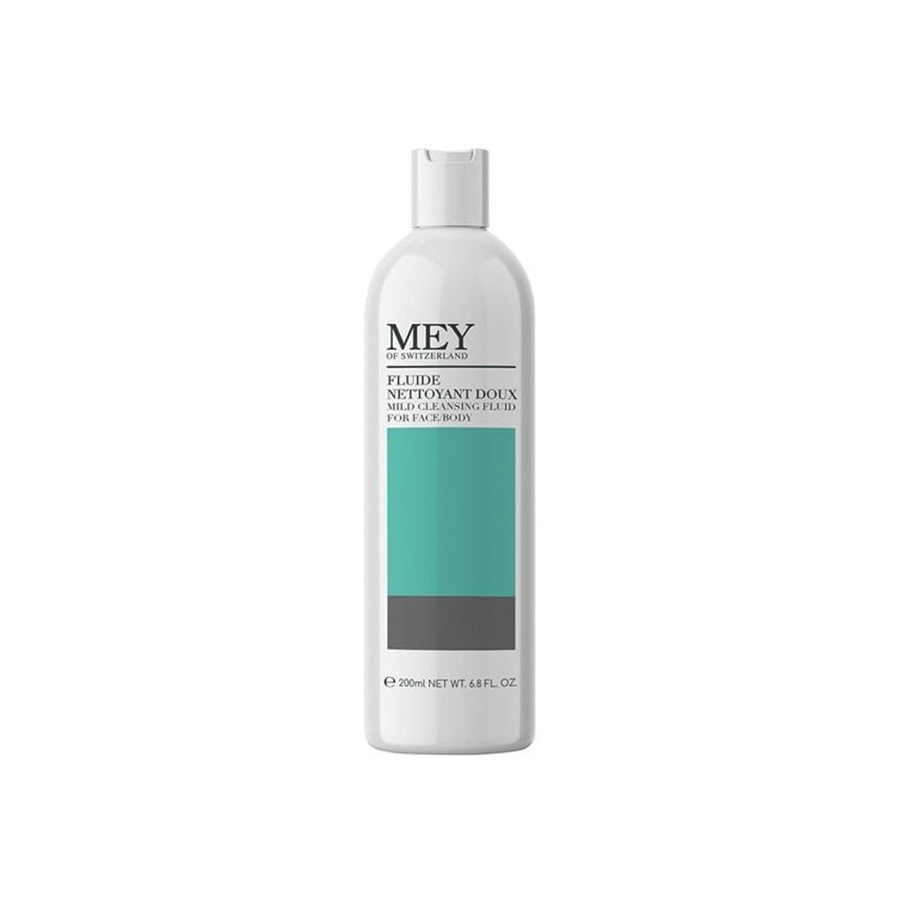 Φωτογραφία προϊόντος: MEY OF SWITZERLAND Fluide Nettoyant Doux - Ήπιο Υγρό Καθαρισμού για Ευαίσθητα Δέρματα για Πρόσωπο & Σώμα (200ml)