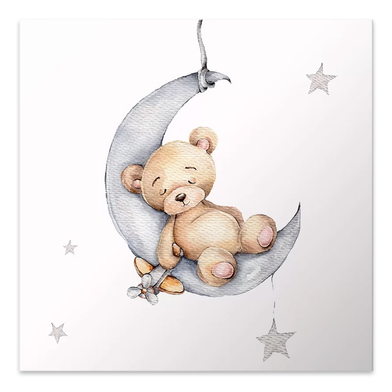 Φωτογραφία προϊόντος: Πίνακας σε καμβά "Baby Bear" Megapap ψηφιακής εκτύπωσης 40x40x3εκ.