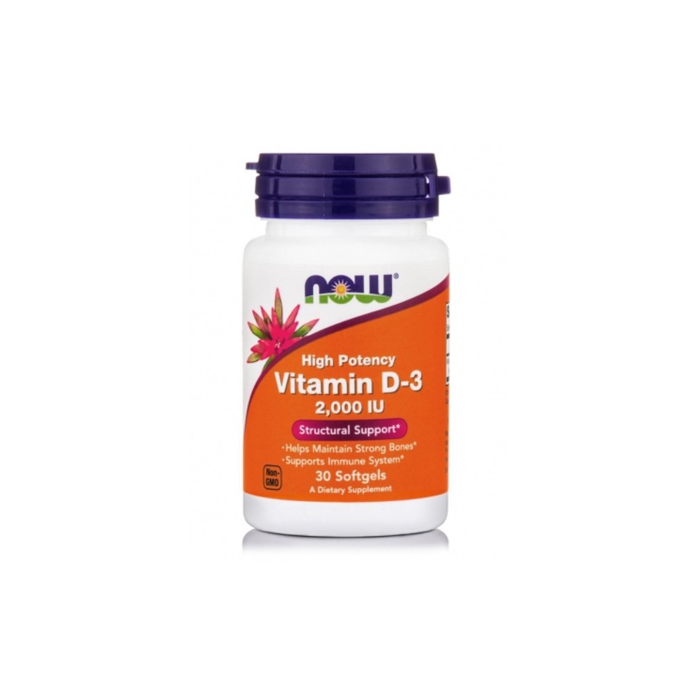 Φωτογραφία προϊόντος: NOW FOODS Vitamin D3 2000iu - 30 softgels