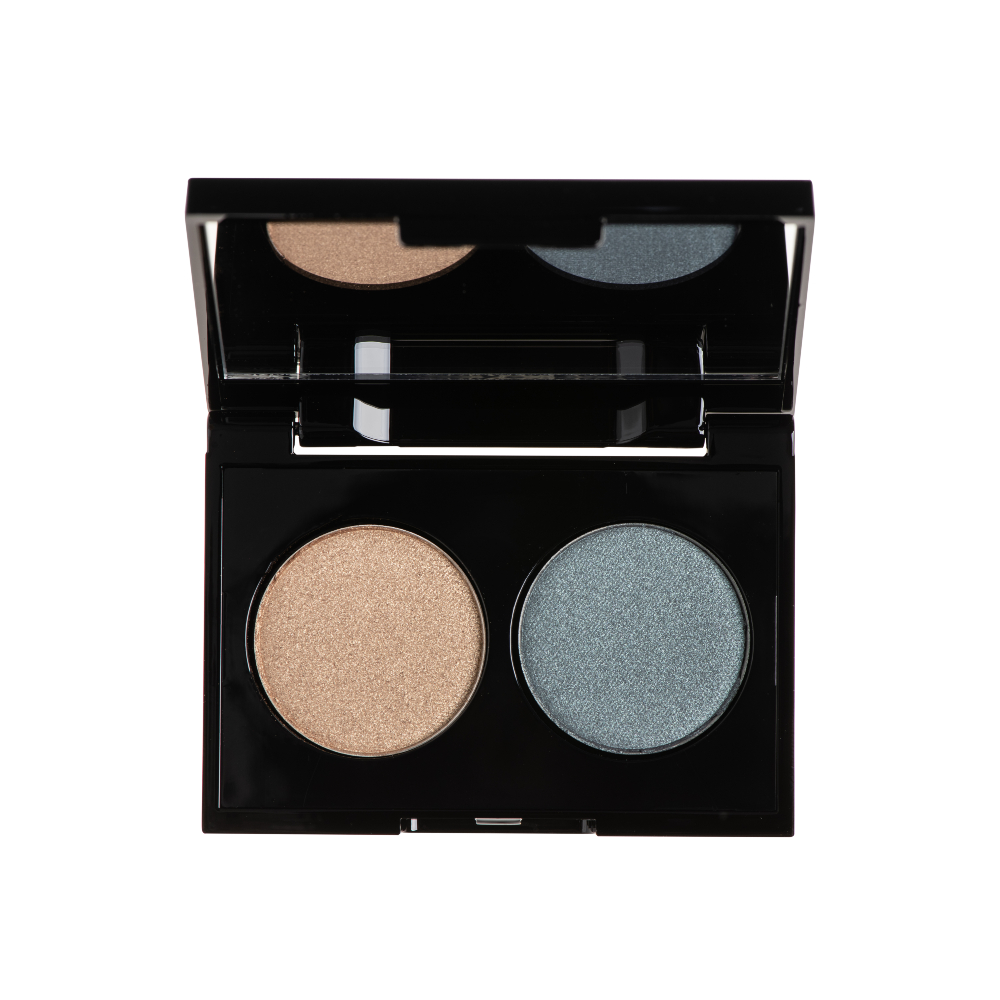 Φωτογραφία προϊόντος: KORRES Volcanic Minerals Velvet Dual Palette - Παλέτα Σκιών - Blue Teal 58 3g