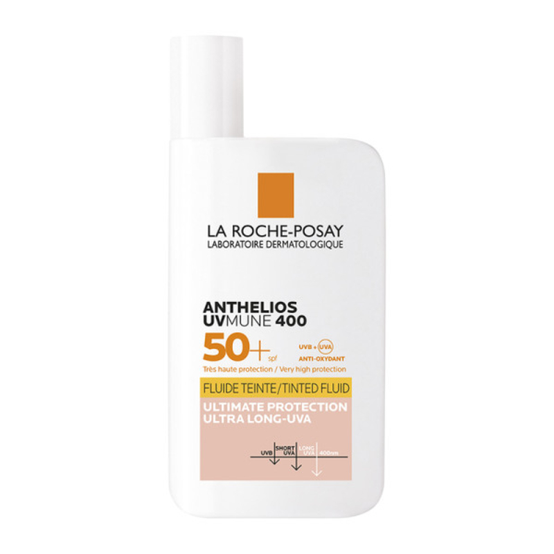 Φωτογραφία προϊόντος: LA ROCHE-POSAY Anthelios UVMUNE 400 SPF50+ Invisible Fluid Tinted Αντηλιακό Προσώπου για Υψηλή Προστασία με Χρώμα (50ml)