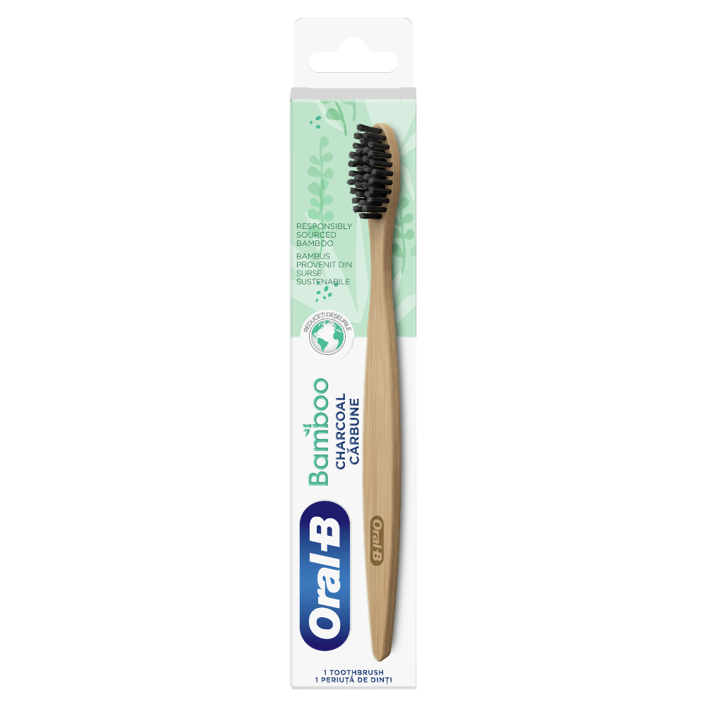 Φωτογραφία προϊόντος: ORAL B Bamboo Charcoal Χειροκίνητη Οδοντόβουρτσα 40mm
