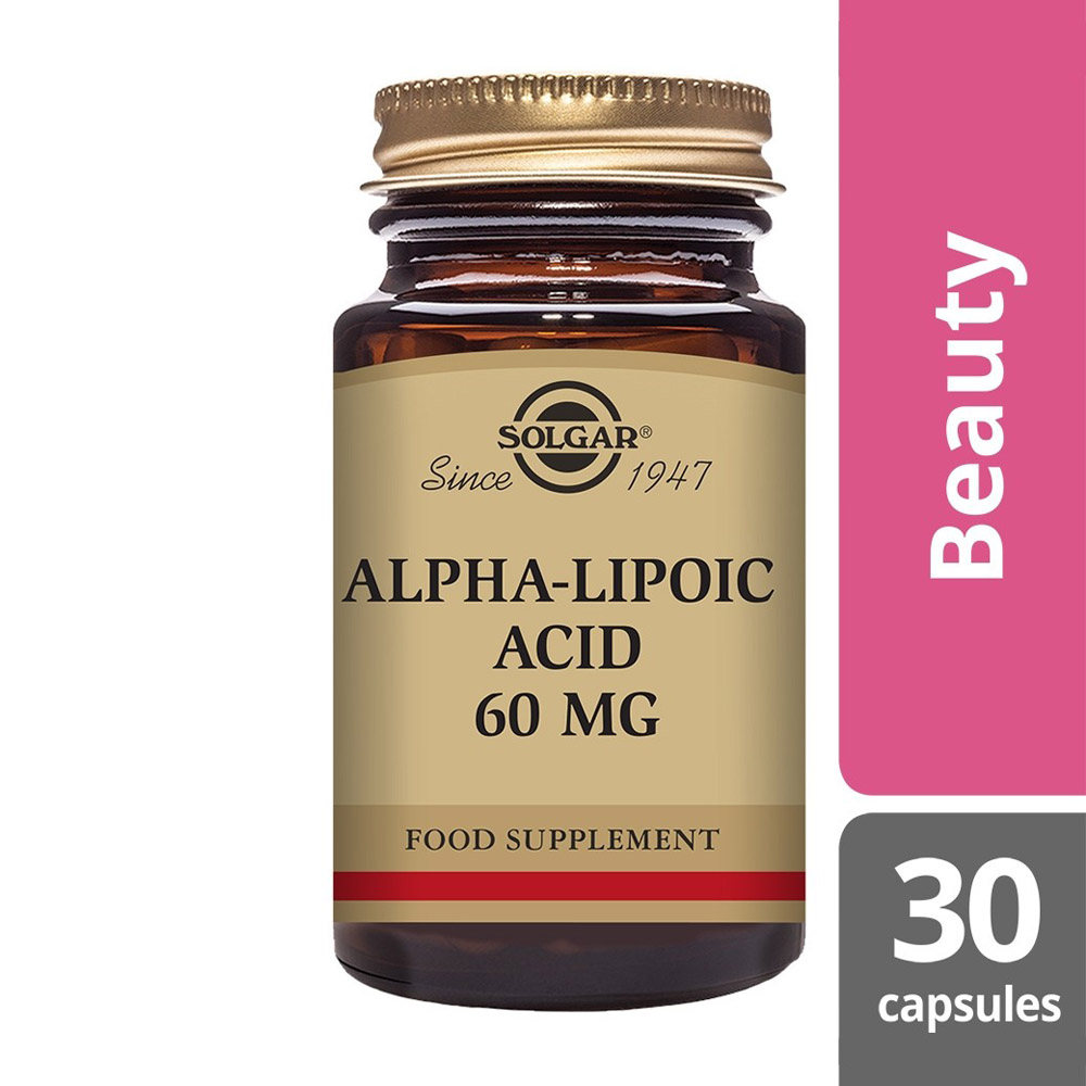 Φωτογραφία προϊόντος: SOLGAR Alpha Lipoic Acid 60mg veg.caps 30s