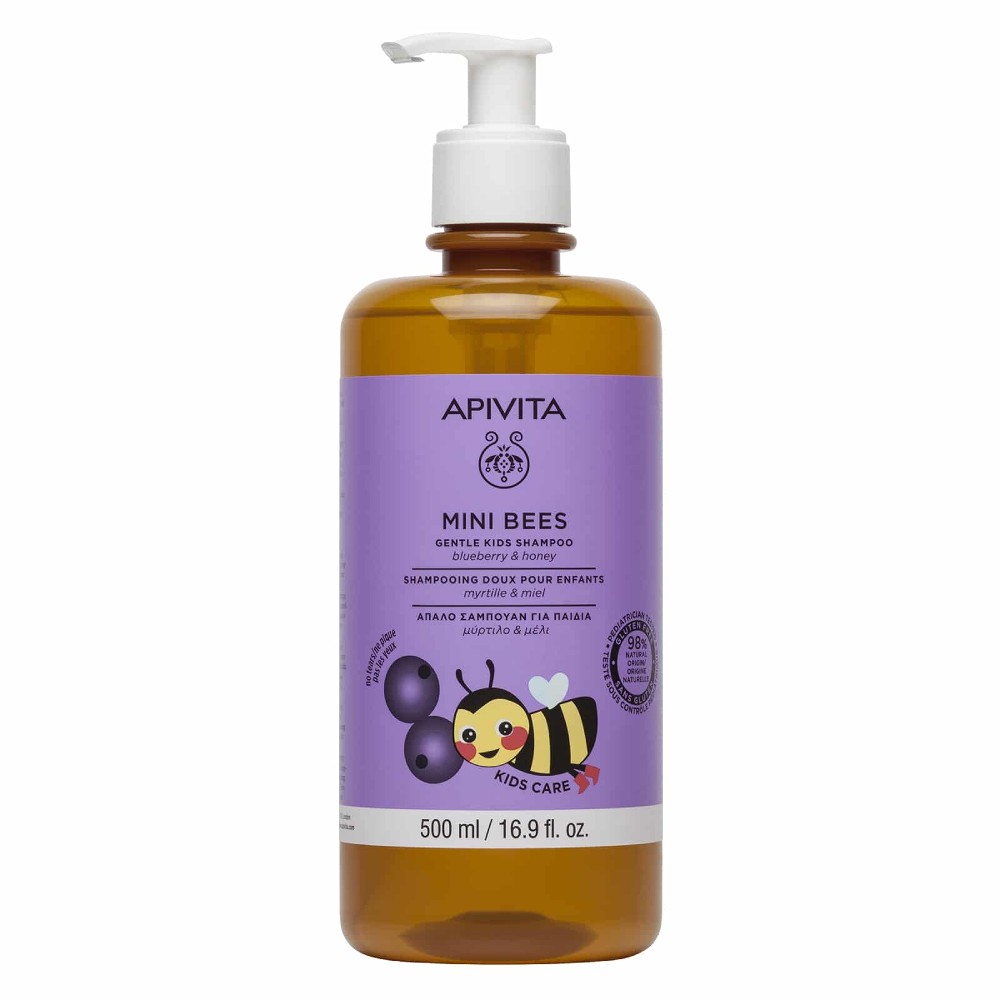 Φωτογραφία προϊόντος: APIVITA Mini Bees Gentle Kids Shampoo - Απαλό Σαμπουάν για Παιδιά (500ml)