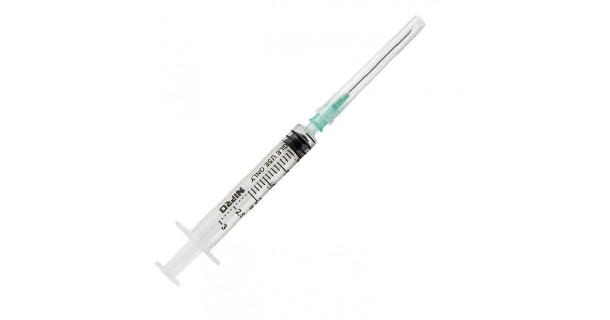 Φωτογραφία προϊόντος: Nipro Σύριγγα 21G x 38mm 2ml, 1τμχ