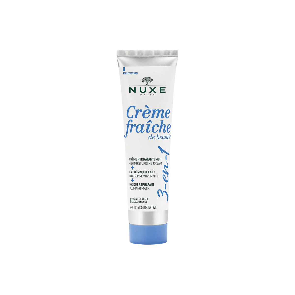 Φωτογραφία προϊόντος: NUXE Crème Fraiche De Beauté 3-in-1 - 48ωρη Ενυδατική Κρέμα, Γαλάκτωμα Ντεμακιγιάζ, Μάσκα Επαναπύκνωσης 100ML