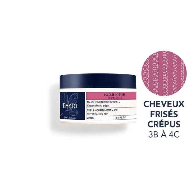 Φωτογραφία προϊόντος: PHYTO Boucles Intenses Curls Nourishment Mask, Μάσκα Θρέψης για Μπούκλες 200ml