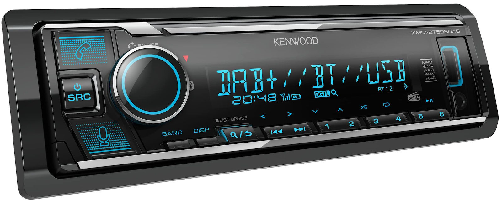 Φωτογραφία προϊόντος: KENWOOD RADIO USB BT DAB 2pre-out (2.5V) KMMBT508DAB