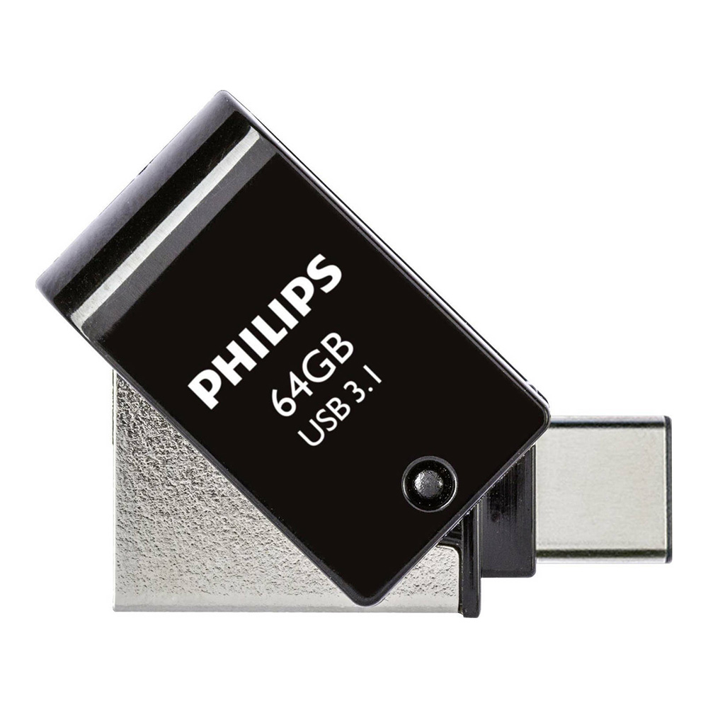 Φωτογραφία προϊόντος: Philips 2in1 USB 3.1 -USB C 64GB Black FM64DC152B/00