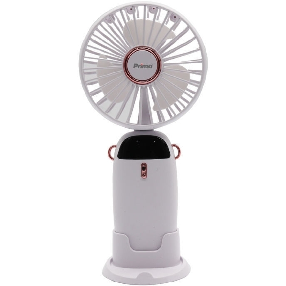 Φωτογραφία προϊόντος: Ανεμιστήρας Mini PRMF-80695 Primo 3.5'' 9cm Λευκός Επαναφορτιζόμενος