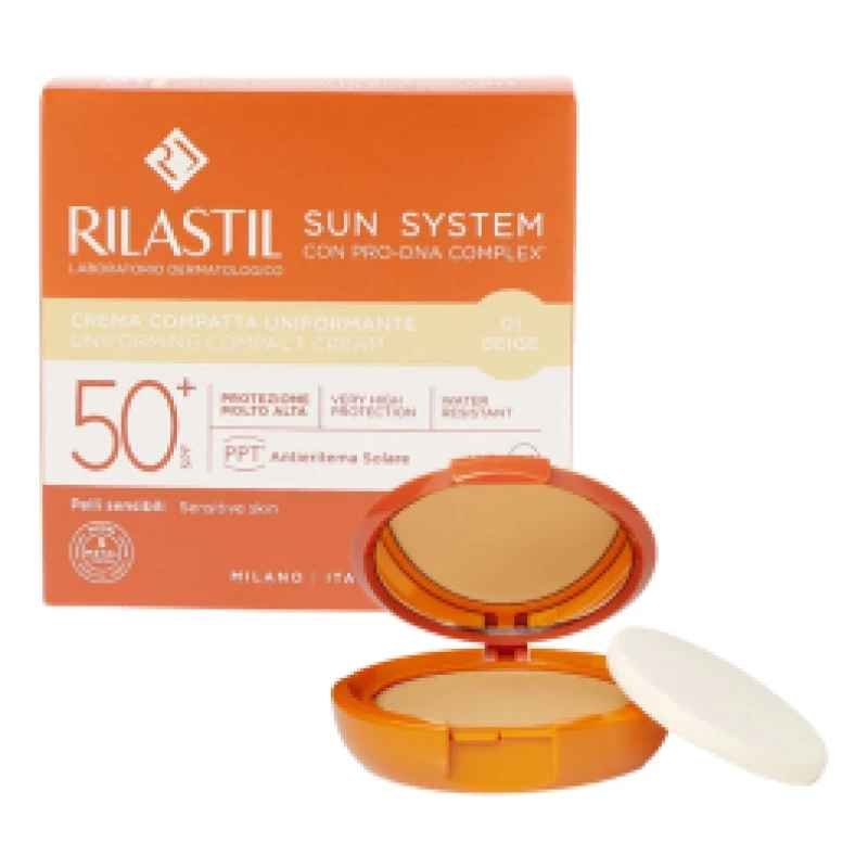 Φωτογραφία προϊόντος: RILASTIL Sun System Αντηλιακή Uniforming Compact Cream 01 Dore SPF50+ 10gr