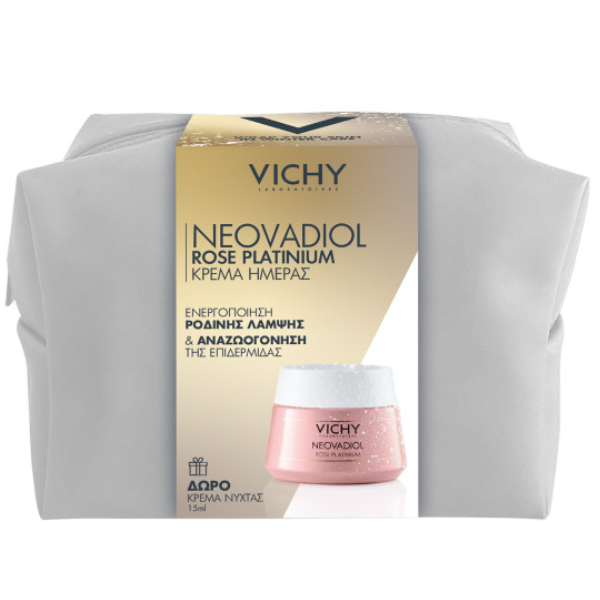 Φωτογραφία προϊόντος: VICHY Promo Neovadiol Rose Platinium 50ml Και Δώρο Neovadiol Magistral Night Cream Κρέμα Νύχτας 15ml Kαι Νεσεσέρ