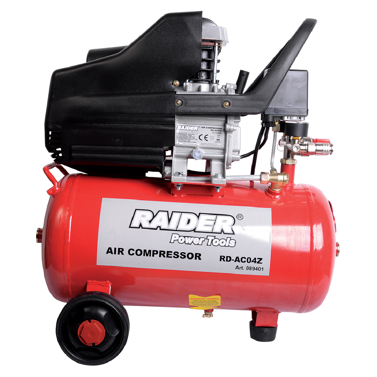 Φωτογραφία προϊόντος: RAIDER Αεροσυμπιεστής 24L RD-AC04Z 1.5kW 089401