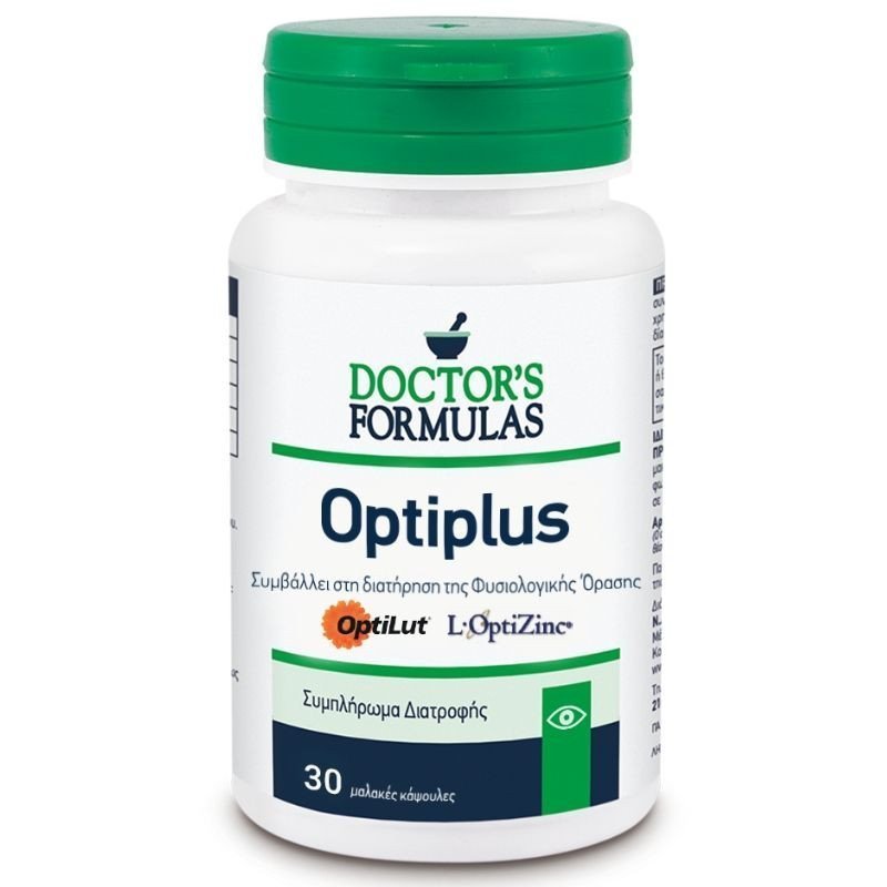 Φωτογραφία προϊόντος: Doctors formulas Doctor’s Formulas Optiplus Συμπλήρωμα Διατροφής για Διατήρηση της Φυσιολογικής Όρασης 30Καψ.