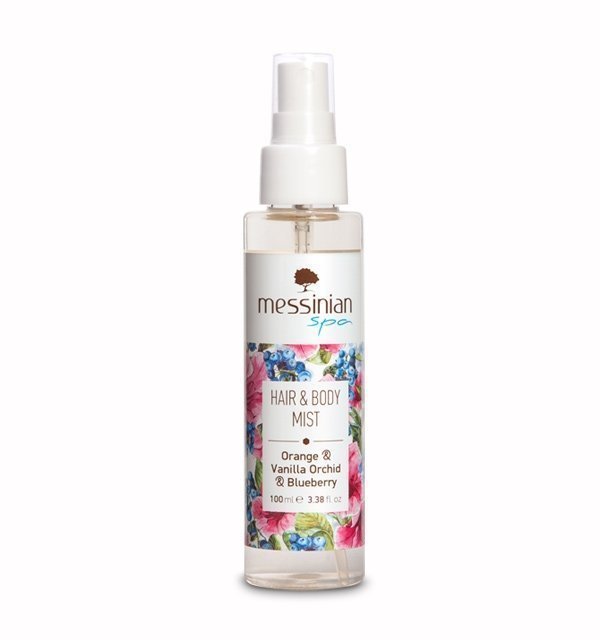 Φωτογραφία προϊόντος: Messinian Spa Orange, Vanilla Orchid & Blueberry Hair & Body Mist 100ml