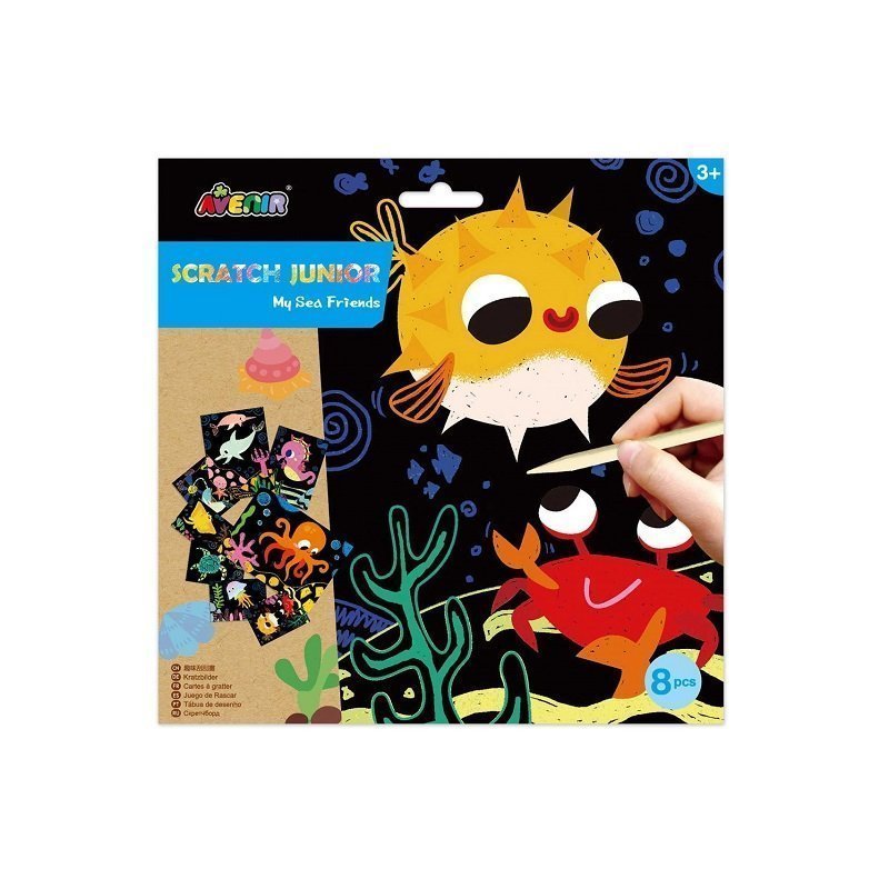 Φωτογραφία προϊόντος: Avenir Ζωγραφική Scratch Junior - Θαλάσσιοι Φίλοι
