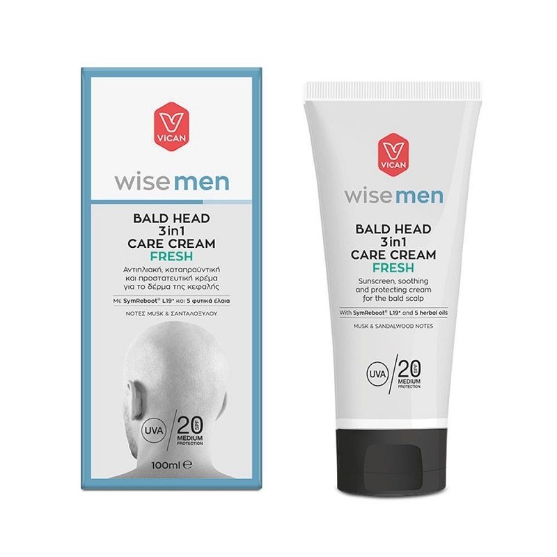 Φωτογραφία προϊόντος: Vican Wise Men Bald Head 3in1 Care Cream Spicy 100ml