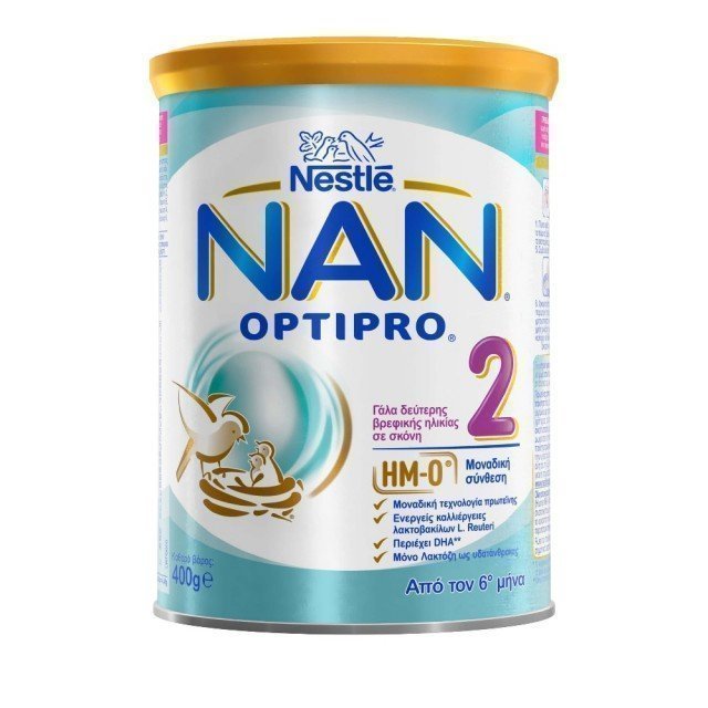 Φωτογραφία προϊόντος: Nestle Nan Optipro 2 Baby Milk for 6m+ 400gr