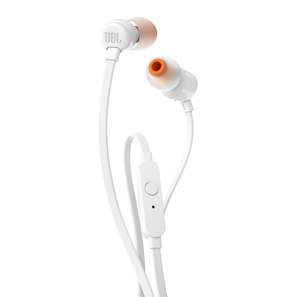 Φωτογραφία προϊόντος: JBL T110 In-Ear Universal Ακουστικά με Μικρόφωνο/Τηλεκοντρόλ 1 κουμπιού - Λευκά (JBLT110WHT)