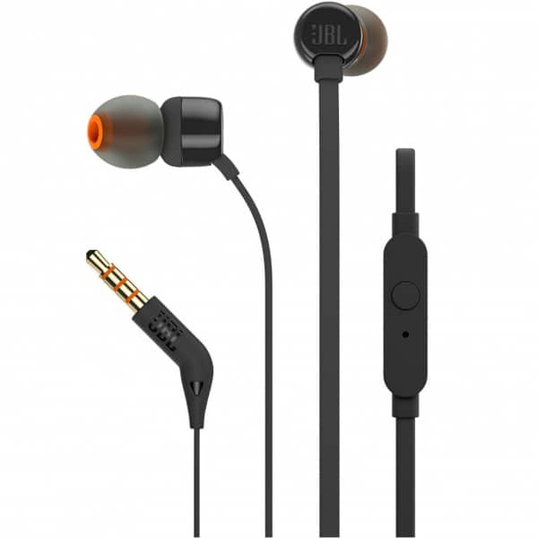Φωτογραφία προϊόντος: JBL T110 In-Ear Headphones Black (JBLT110BLK)