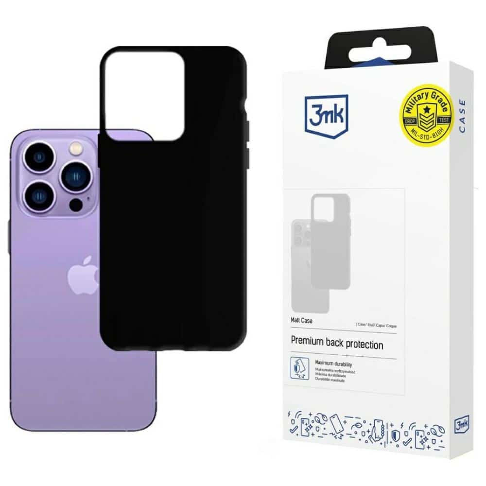 Φωτογραφία προϊόντος: 3MK Matt Θήκη για iPhone 14 Pro Max Μαύρη (MPN: 95357)