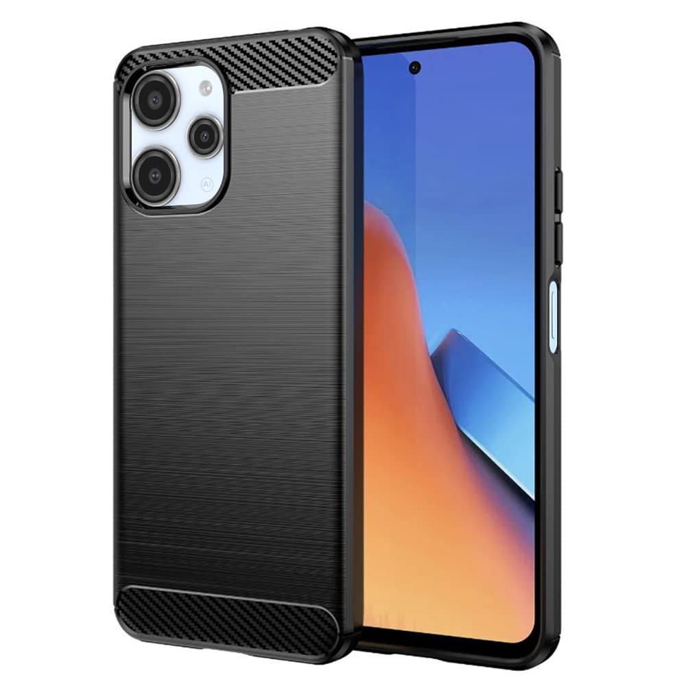 Φωτογραφία προϊόντος: Θήκη Xiaomi Redmi 12 Carbon Silicone Techsuit (Μαύρο)