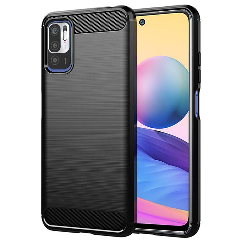 Φωτογραφία προϊόντος: Θήκη Xiaomi Redmi Note 10 5G / Poco M3 Pro 5G Carbon Silicone Techsuit (Μαύρο)