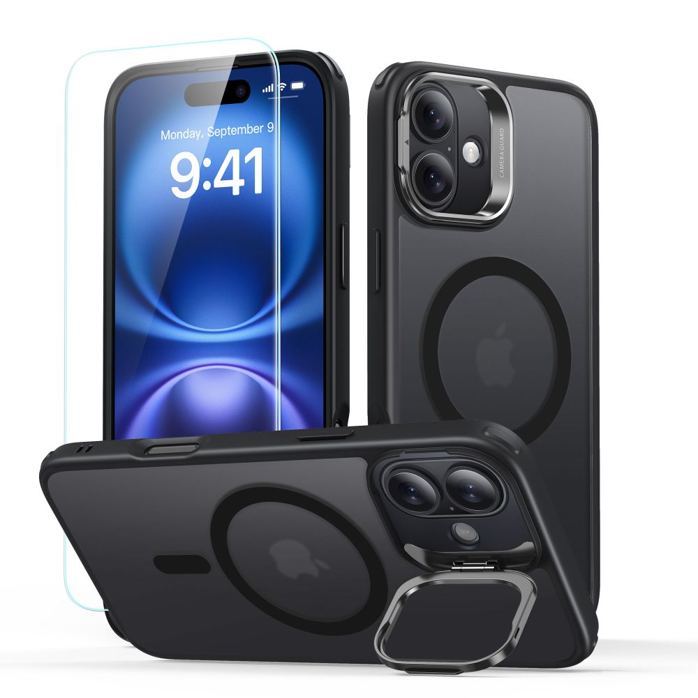 Φωτογραφία προϊόντος: Θήκη με Τζαμάκι iPhone 16 ESR Μαύρο
