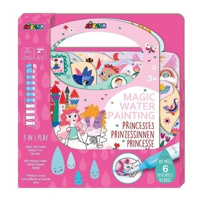 Φωτογραφία προϊόντος: Avenir Magic Water Painting Princess Βιβλίο Ζωγραφικής με Νερό για Ηλικίες 3+