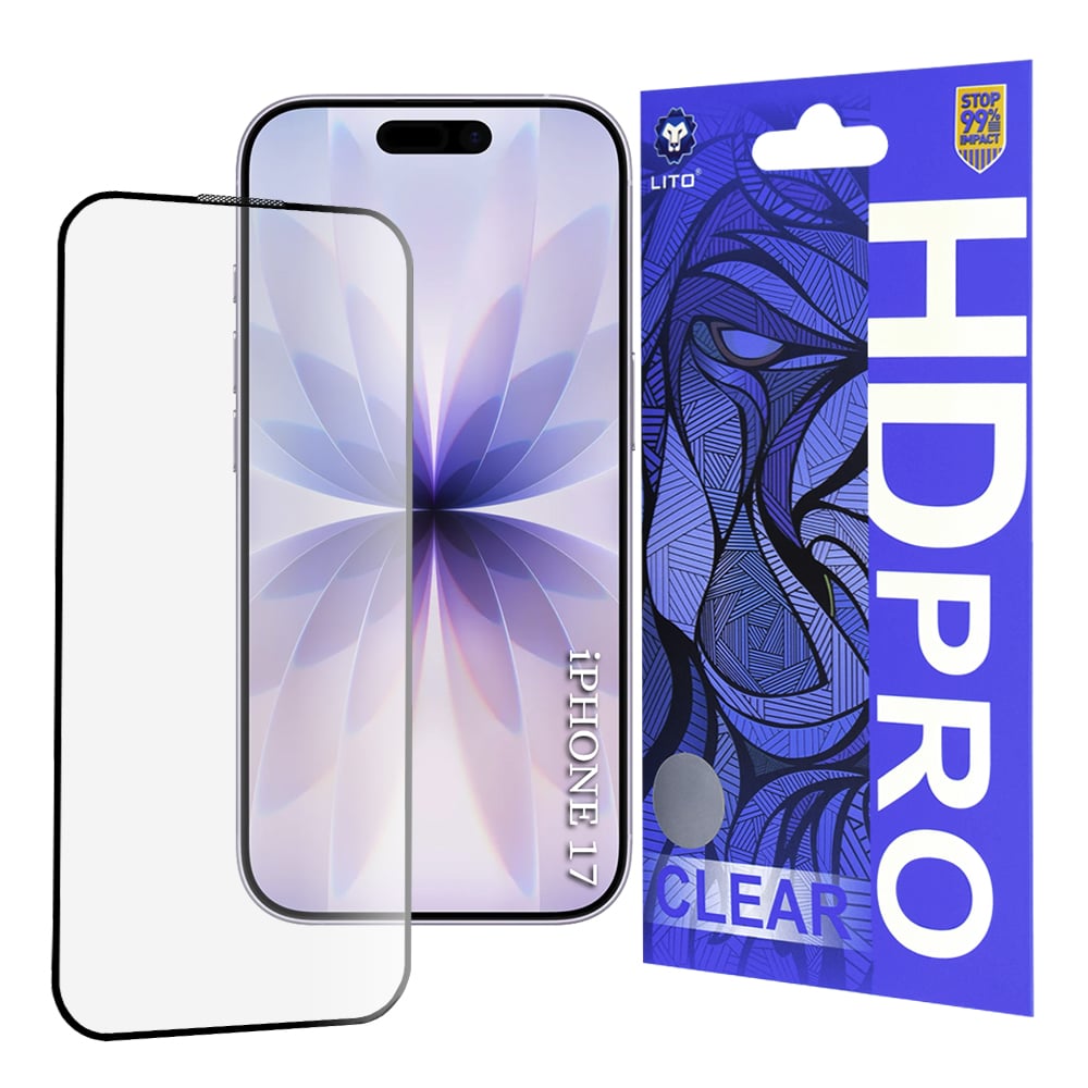 Φωτογραφία προϊόντος: Tempered Glass iPhone 17 / 16 Pro Lito – Διάφανο