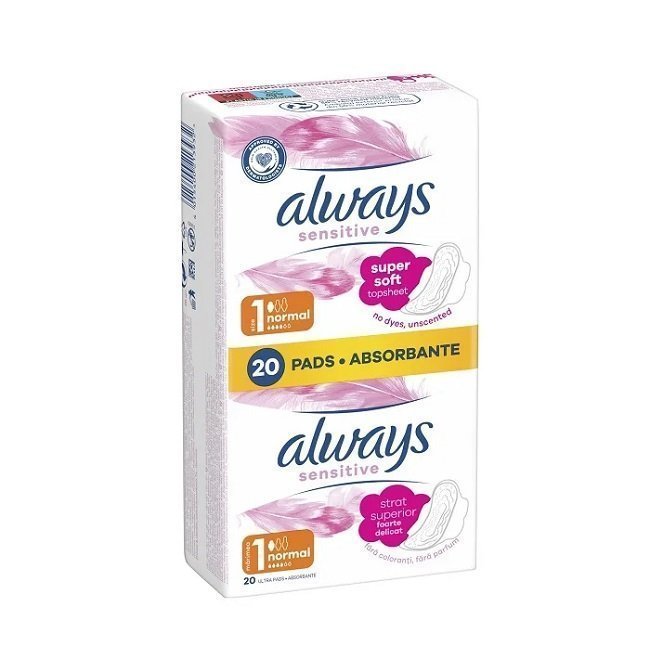 Φωτογραφία προϊόντος: Always Ultra Sensitive Normal Σερβιέτες, Μέγεθος 1 20 τεμάχια
