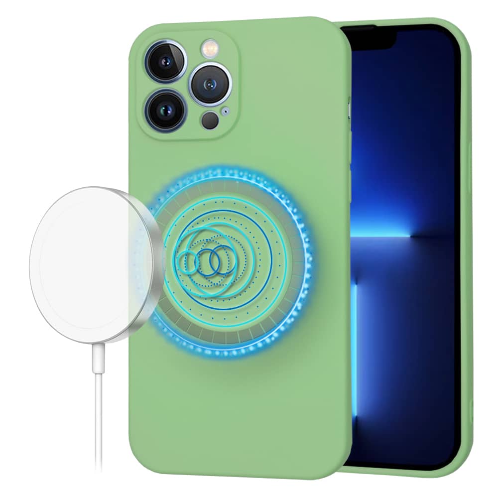 Φωτογραφία προϊόντος: Θήκη iPhone 13 Pro Max SoftFlex MagSafe Techsuit (Μέντα)
