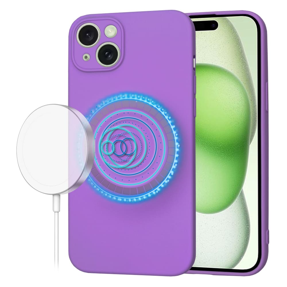 Φωτογραφία προϊόντος: Θήκη iPhone 15 Plus SoftFlex MagSafe Techsuit (Μωβ)