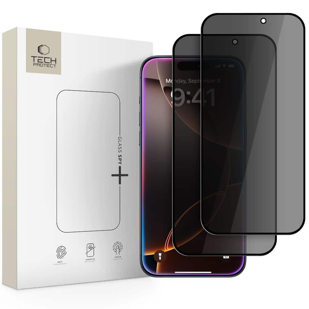 Φωτογραφία προϊόντος: Privacy Tempered Glass iPhone 17 Pro / 16 Pro Tech-Protect 2τμχ